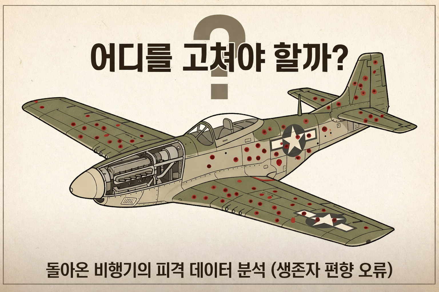 생존자 편향 예시 이미지