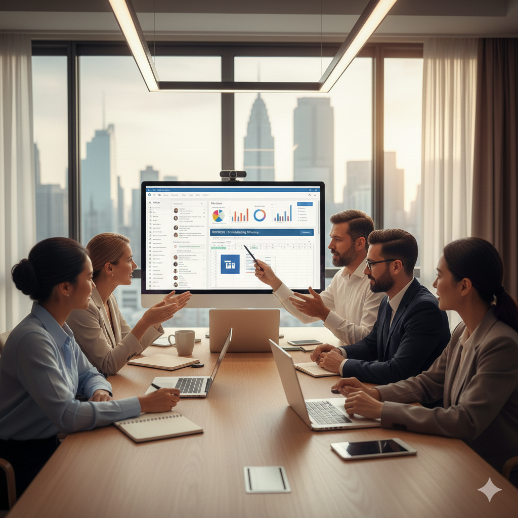 업무 미팅 사진