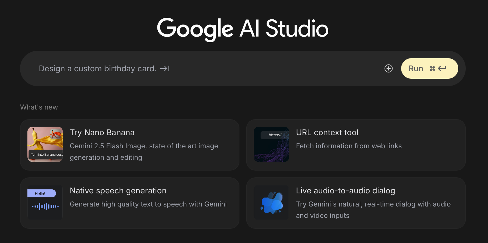 Google AI Studio