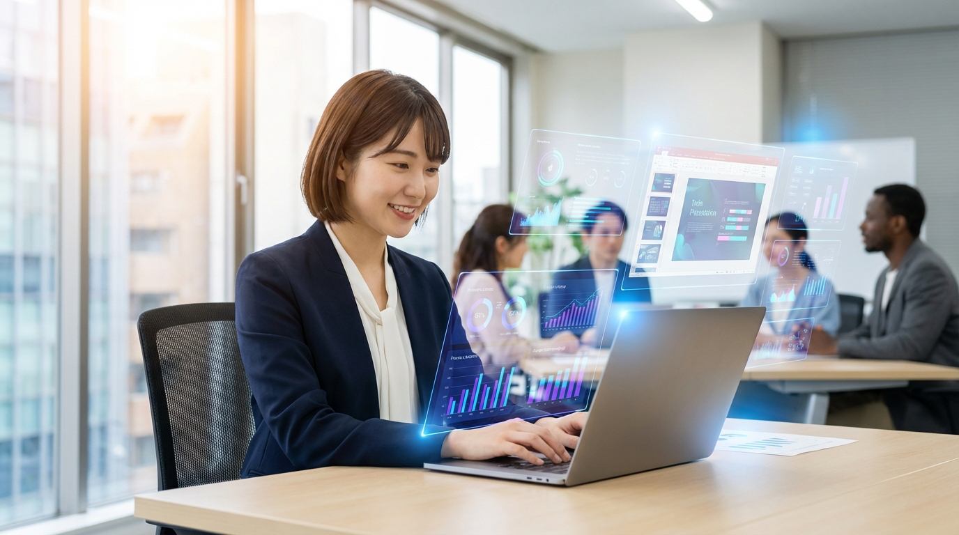 PPT 제작에 AI를 사용하는 직장인