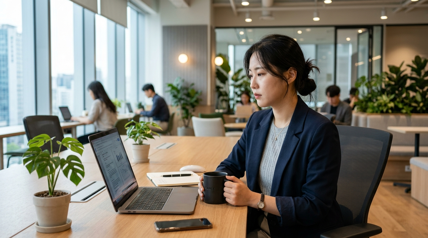 업무와 삶의 균형에 대한 성찰을 하는 직장인