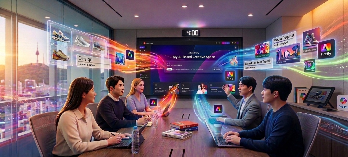 Adobe Firefly AI를 이용한 디자인 작업 